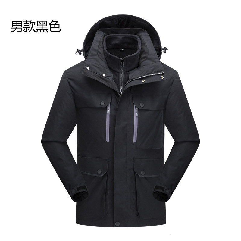 Ddmyoutdoor New Outdoor Couple Stormtrooper Jacket Detachable Fleece Inner Tank Mountaineering Coat Men s And Women s Large Two Piece Set Jackets