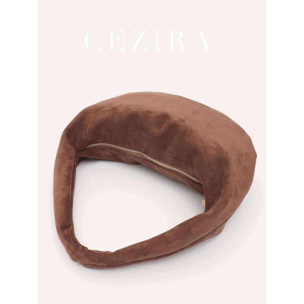 CR Minimalist Simple Hobo For Women Faux Suede Fabric Underarm Shoulder Bag Lightweight Elegant Casual Daily Handbag Versatile