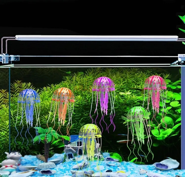 Aquarium Landscape Software Simulation Jellyfish Fish Tank Landscape Package Jellyfish Soft Coral Large Medium and Small 250530