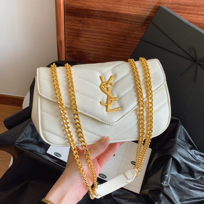 Designer bag free shipping 2025 new fashionable temperament light luxury high-end texture single shoulder crossbody bag for womens