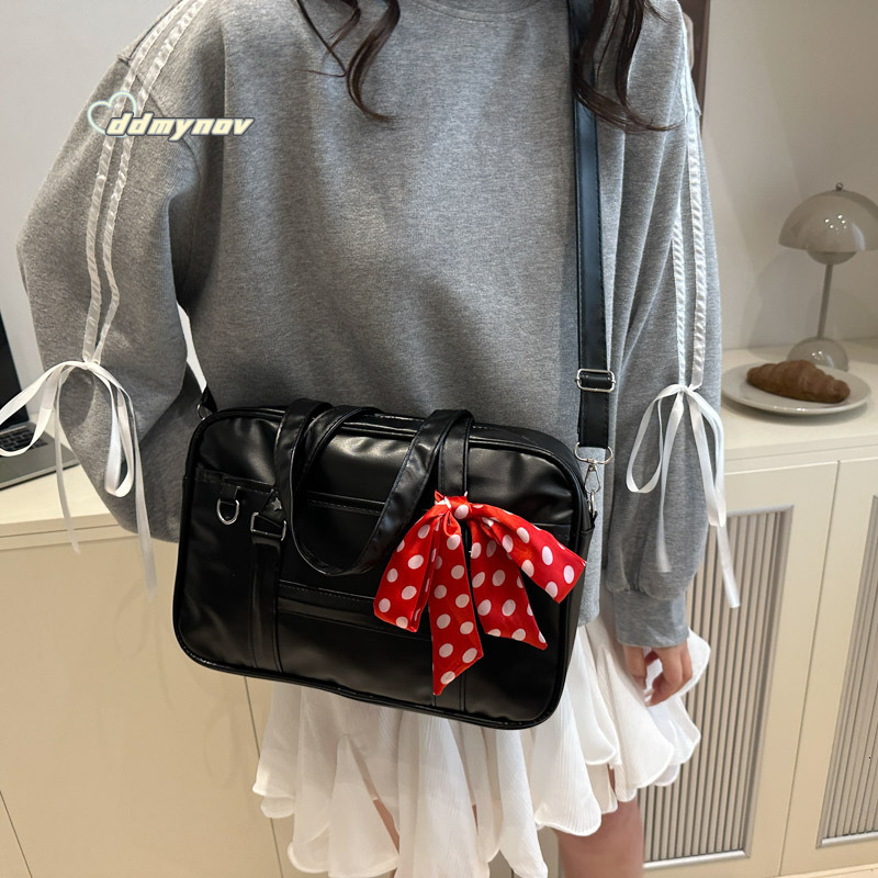 JK Uniform Bag for Women 2025 New Large Capacity Anime Handbag College Simple Commuter ddmynov