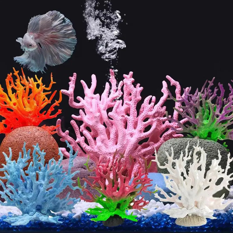 Coralline Artificial Fish Tank Decorations Aquarium Artificial Plastic Plants Coral Ornaments Aquarium Landscape Aquarium 250604
