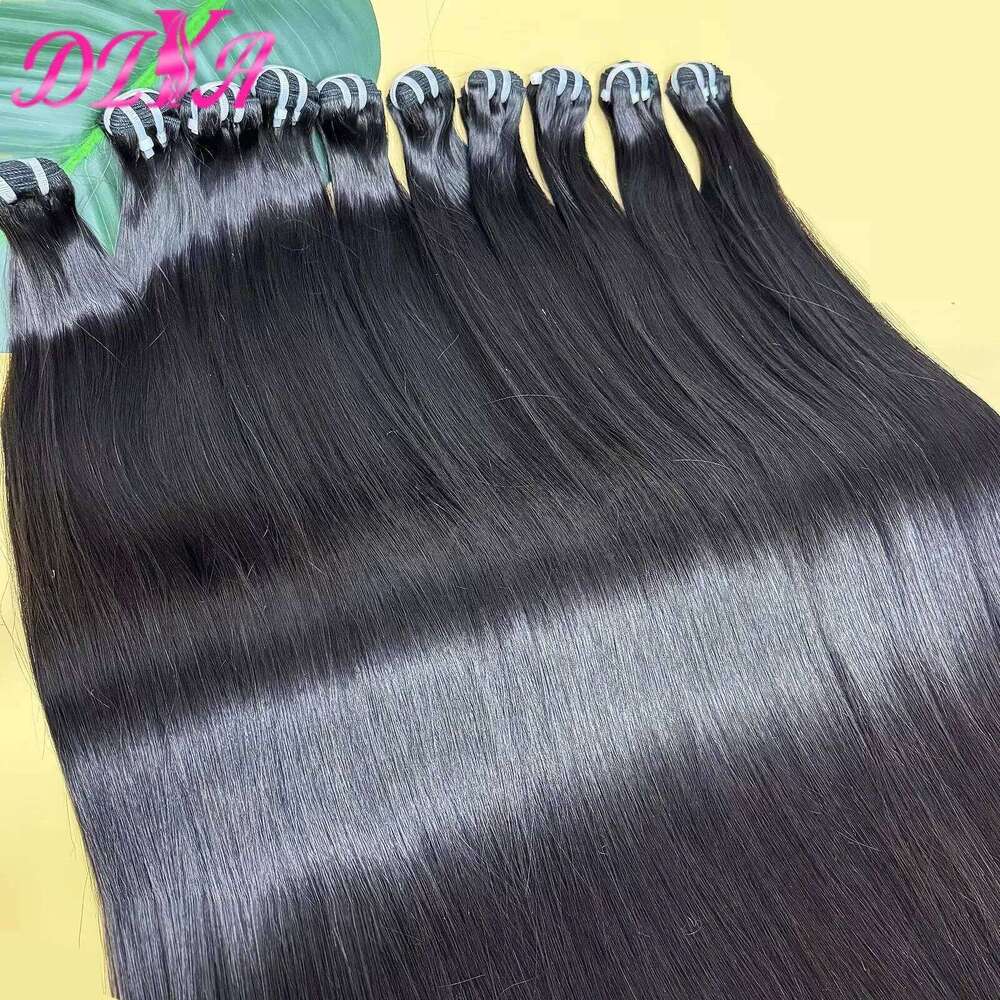 5x5 HD Closure Double Drawn Bone Straight Raw Vieamese Virgin Hair Bundles with 13x4 Lace Front