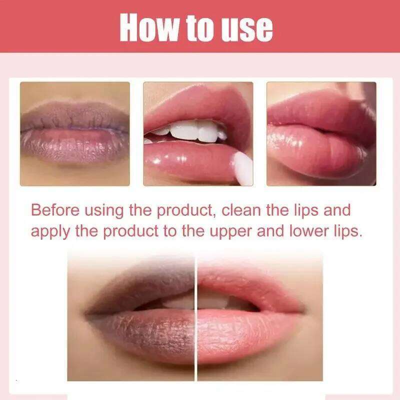Healthy Organic Lightening Cream Soft Pink 30g Lip Balm For Brightening Dark Lips free shipping