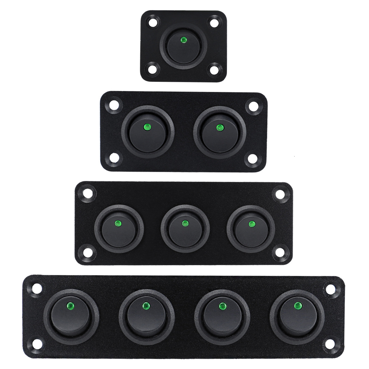 Hot Selling Cat Eye Combination Car Boat Modification 12V Equipment Power Control Rocker Switch