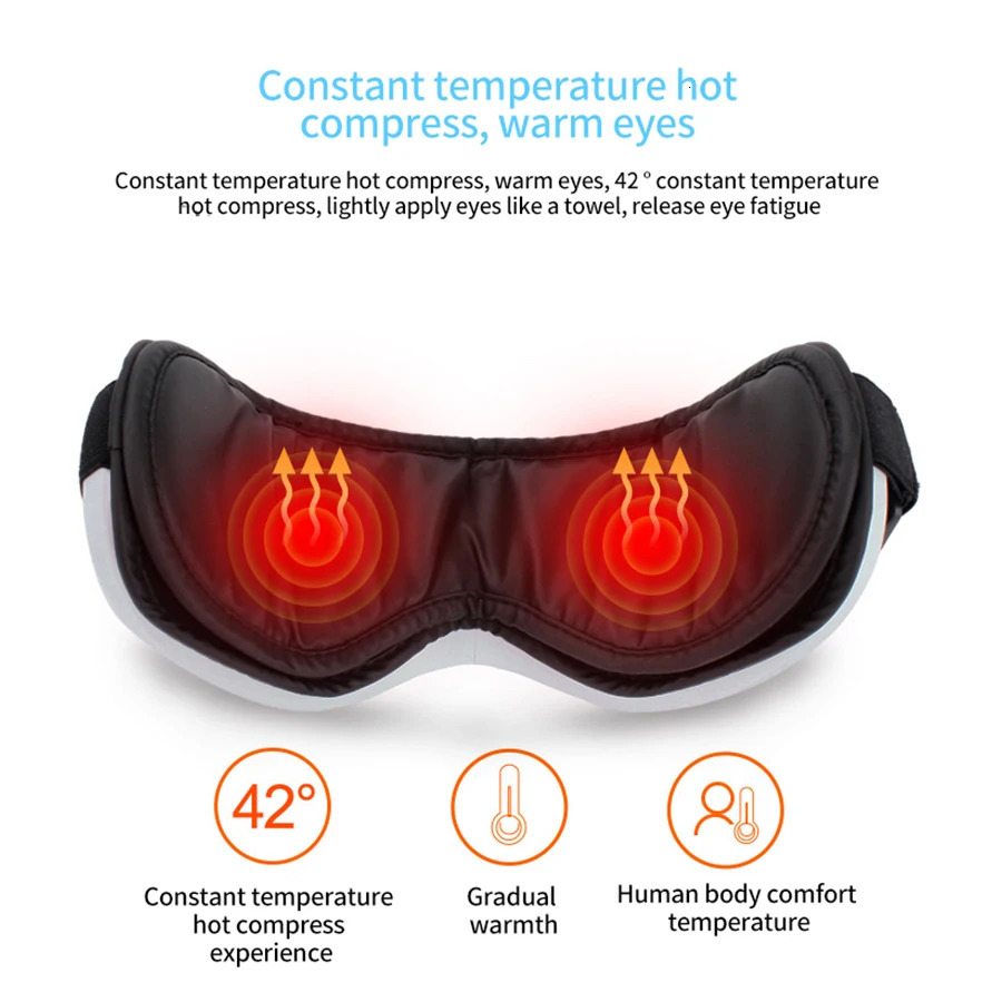 Smart Eye Massager Rechargeable Eye Mask For Dark Circles Puffiness Dry Eyes Fatigue Relief Perfect For Sleep Travel 250603