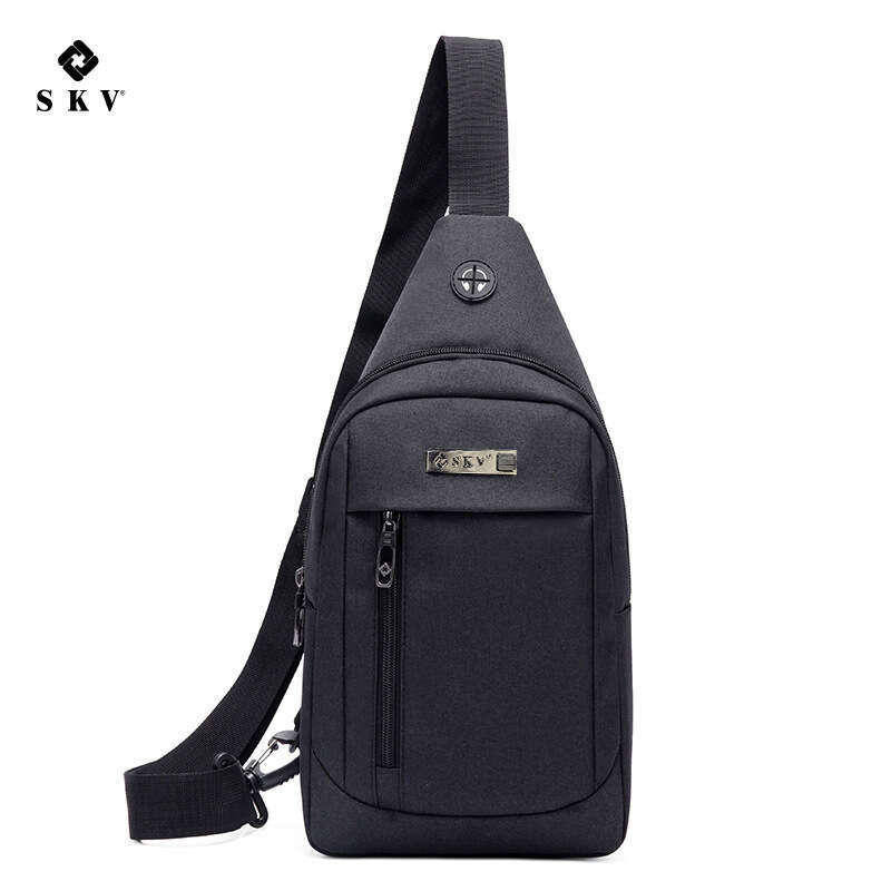 Men's Fashion Chest Trendy Crossbody Canvas Lightweight Casual Anti-Theft Small Backpack Shoulder Bag