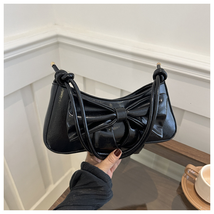 designer High-end Bowknot Underarm Small Square Bag for Women 2025 New Fashion Single Shoulder Bag Cross-border Foreign Trade Style Crossbody Bag