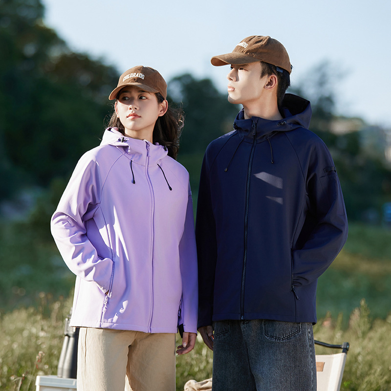 Ddmyoutdoor Outdoor Soft Shell Autumn Winter Men S Windproof Waterproof Warm Women S With Thick Fleece And Single Layer Jacket For Couples Jackets