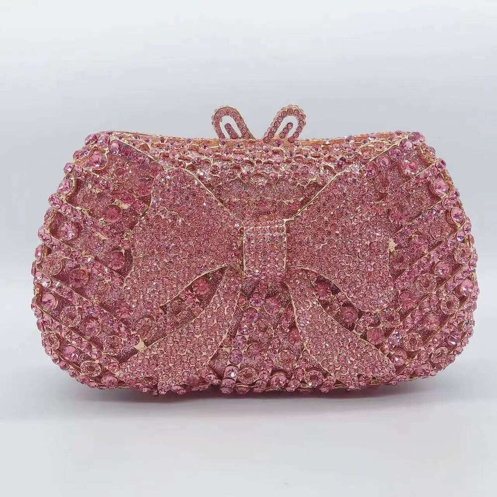 Dia with Crystal Day Clutch Lady Wallet Banquet Wedding Purse lady Casual Chain Cross body Bag Shoulder Bags for Party