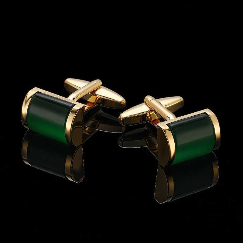 Fashion brand mens French shirt cufflinks with metal brushed smooth shell zircon rose cross design cufflinks W250606