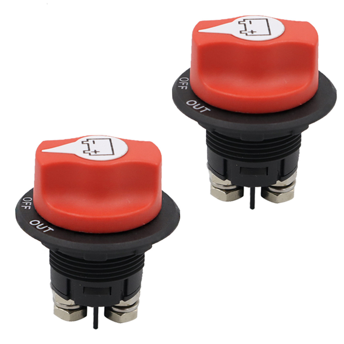 DC Off Yacht RV Battery Power Control Knob Main Switch 2 Pack