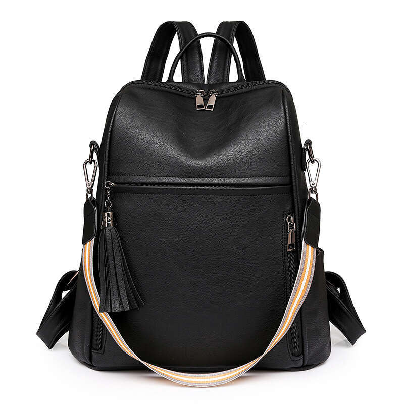 Classic Trendy Women's Backpack New Casual Daypack Multifunctional Large Capacity Shoulder Crossbody Bag B5