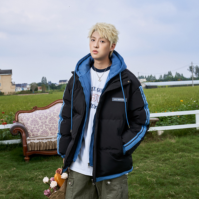 Ddmyoutdoor Men S Women S Thick Warm Cotton American Versatile And Fashionable Bread Jacket Striped Korean Loose Hooded Jacket Jackets