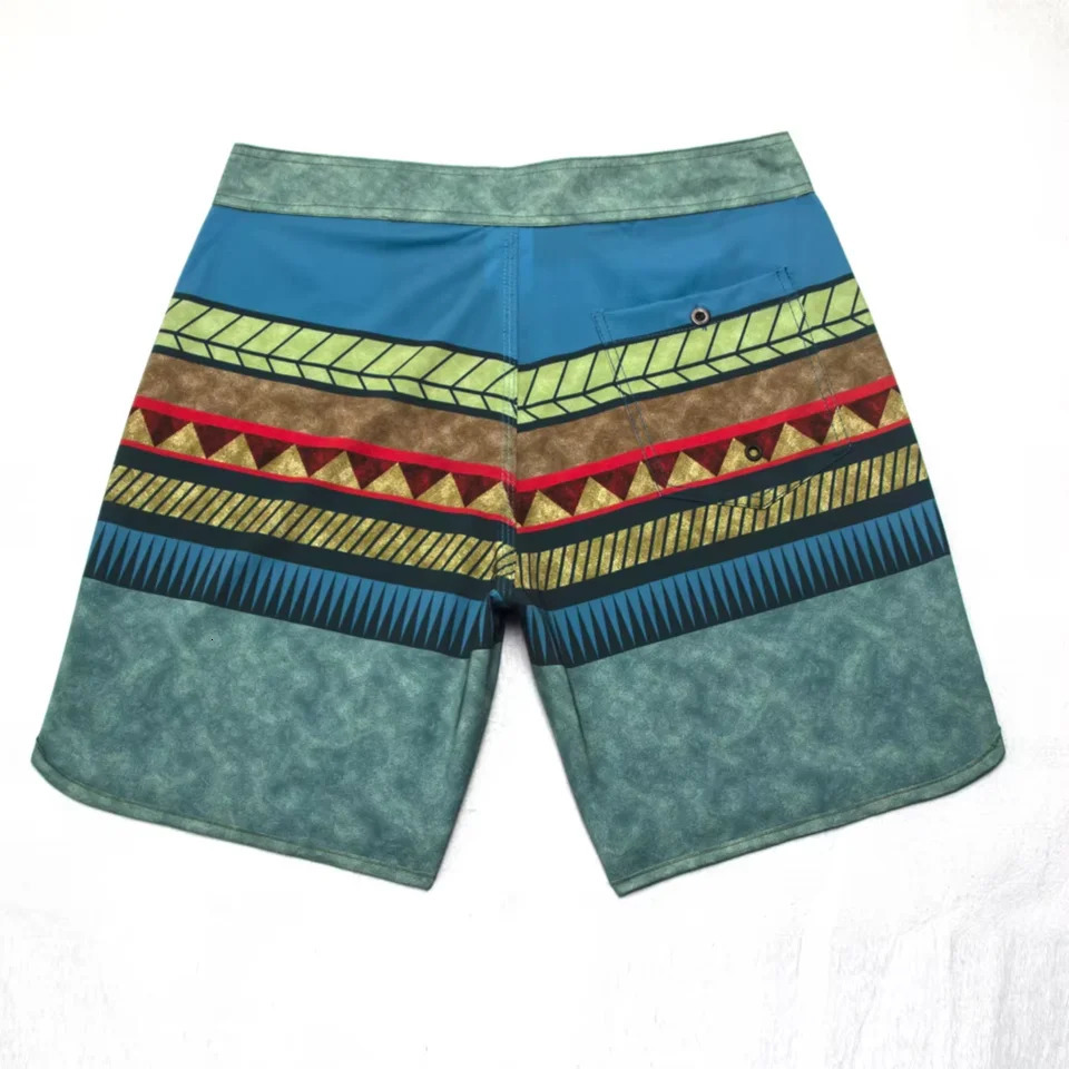 Bohemia Resort Style Mens Stretch Beach Shorts Quick-dry Waterproof Breathable Thin Male Surf Swim Trunk Bermuda 250530