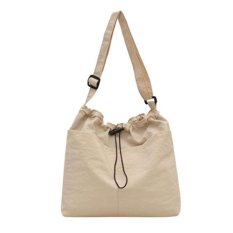 Simple Solid Color Shoulder Versatile Messenger Lightweight Women's Carry-On Bag, Daily Commuting, Travel