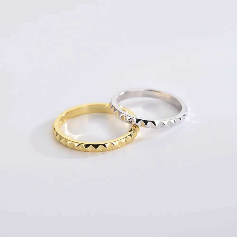 Minimalist Stainless Steel Ring for Women Couple Rings Luxury Elegant Fashion Wedding Gift Rings Jewelry Wholesale Dropshipping W250606