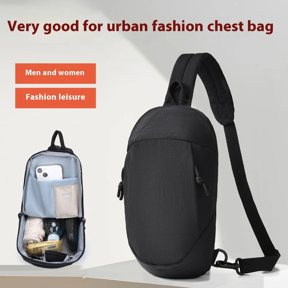 Men And Women Waist Packs Lightweight Stylish Crossbody Bag Daily Commute Chest Travel Casual Messenger Bag 250605