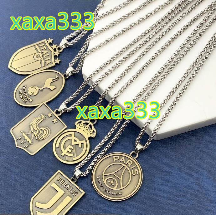 Wholesale Fashion Sports Basketball Team Pendant Stainless Steel Lakers Warriors Bucks Basketball Team Necklace for Fans
