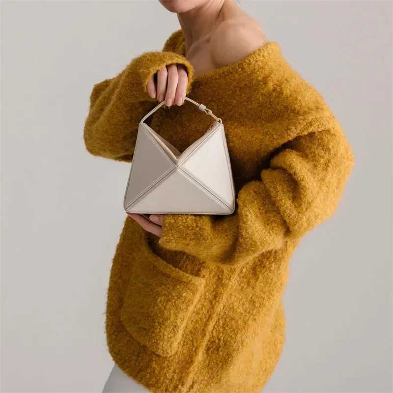 Turkey Stereoscopic Designer Bags Colorful Triangle Patchwork Womens Luxury Crossbody Bag Fashion Brand Handbags for M250606