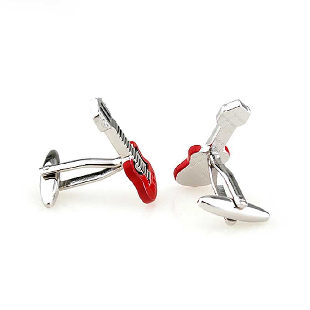 4 Styles TZG Fashion Music Cufflinks Men Cuff Links Guitar 1 Pair Shipping W250606