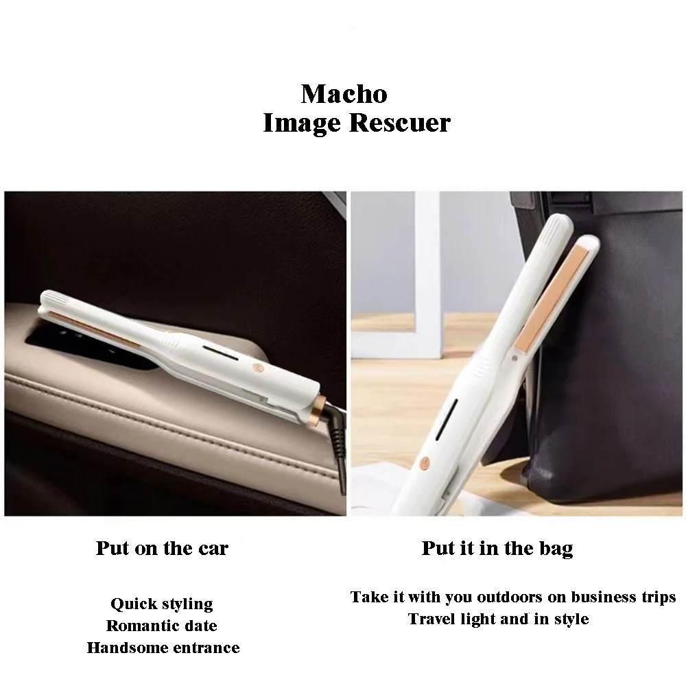 Flat Iron Mini Hair Straightener Hair Curler Fast Heating Beard Straightening Iron Small Flat Iron For Short Hair Straightener 250605