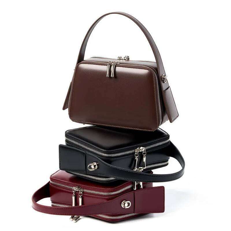 For Women's Underarm Cowhide Genuine Leather Handbags 2025 Vintage Shoulder Bag Female Crossbody Bags High Quality 2025/06/06