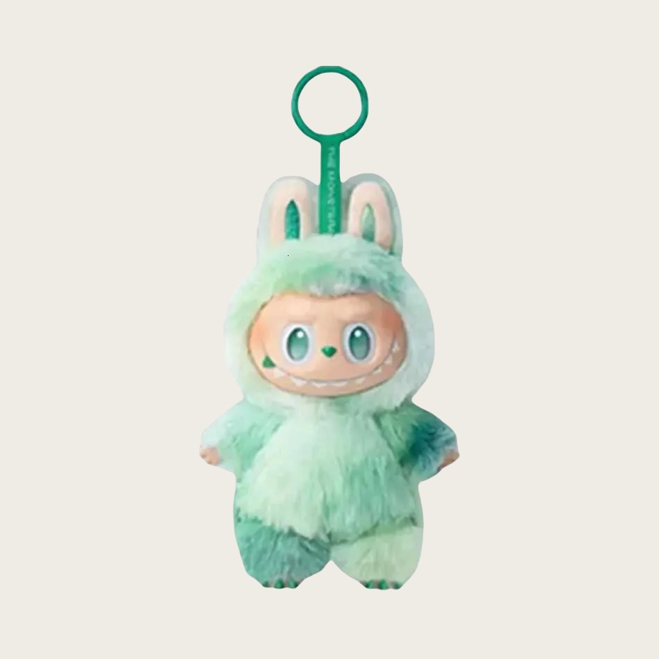 Cute labubu doll keychain big into energy keychains cute blue plush bag charm pvc keyring v3 desktop decoration monsters face toys ba016 L250705FQOS
