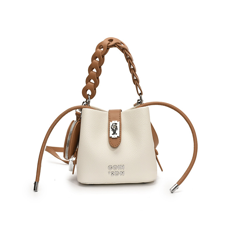 designer Vintage Color-Block Handbag for Women 2025 New Niche Fashion Simple Shoulder Bag Casual Versatile Commuter Crossbody Bag