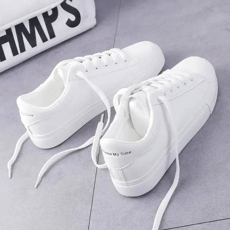 Ddmyoutdoor Women S Vulcanize White Shoes Running Spring Autumn Fashion Breathable Lace Up Casual Sneakers Zapatos De Mujer Outdoor Shoes