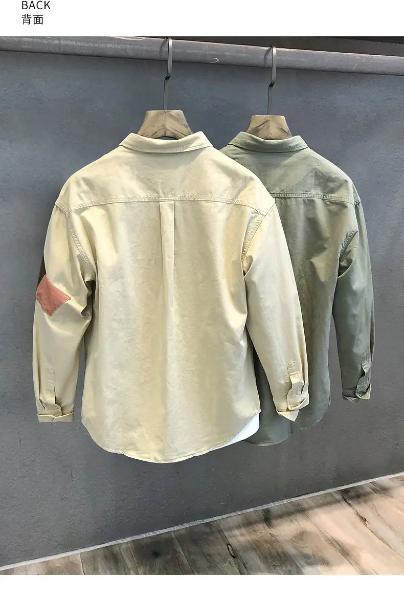 Autumn Loose Patchwork Long Sleeved Shirt Men Fashion Japanese Versatile Button Up Cardigan Temperament Man Top 250604