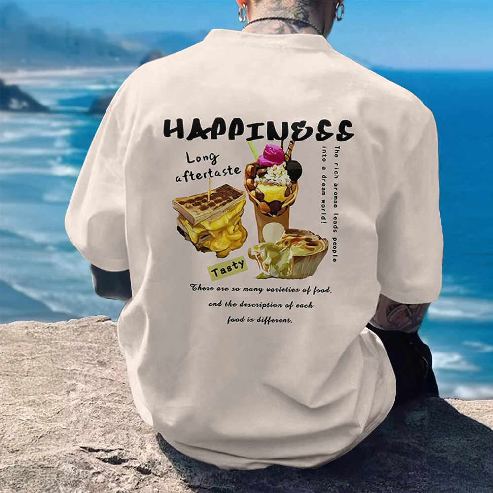 Casual Mens T-Shirt 3d Print Short Sleeve Street Fashion Man Clothing Simple Loose Oversized Tees For Men Breathable T Shirts 250530