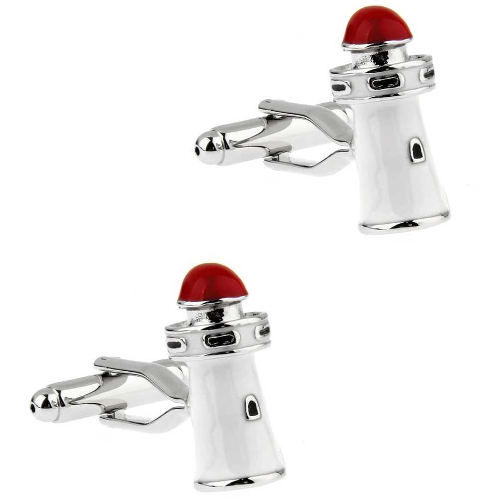 4 Styles TZG Trendy Cufflink Mens Cuff Link Lighthouse 1 Pair Shipping W250606