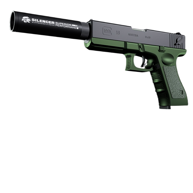 Children's toy gun bullet G18 boy hand shell throwing soft bullet gun toy small gun simulation hand grab Glock pistol