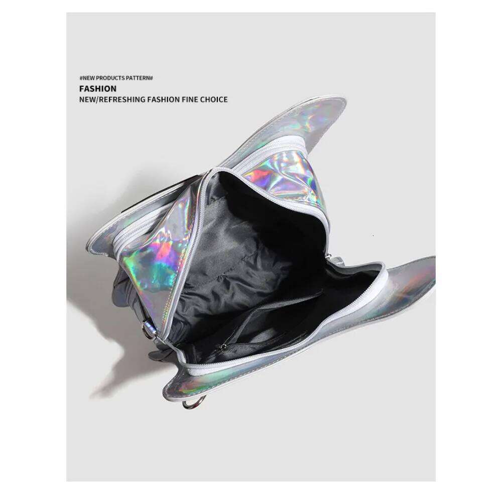 New Niche Design Y2k Ulzzang Ita One-Shoulder Crossbody Bag Girl Bass Guitar Laser Transparent Badge Itabag