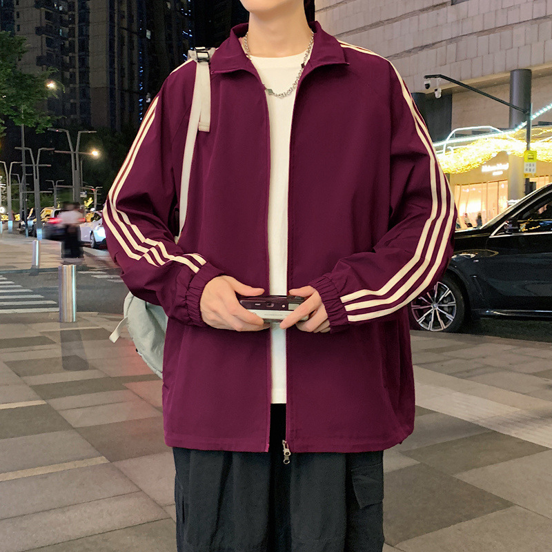 Ddmyoutdoor Spring And Autumn Men S Three Trendy Brand Windproof Waterproof Loose Oxford Horizontal Bar Jacket Couple S Style Jogging Suit