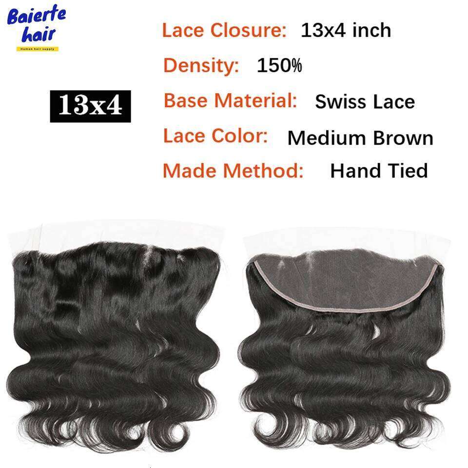 30 40 Inch Human 3 with 13x4 Lace Frontal Brazilian Hair Weave Bundles With Closure Body Wave Double Draw