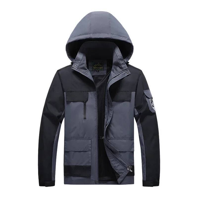 Ddmyoutdoor Running Camping Hiking Men Spring Autumn Outdoor Sports Breathable Coats Climbing Trekking Travel Waterproof Jacket Jogging Suit