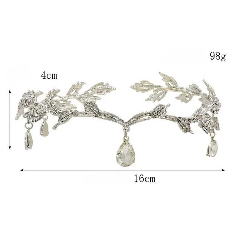 Black Crystal Pendant Tiara Headband Alloy Circle Wedding Tiaras Hot Sale Bridal Luxury Hair Beauty Wedding or Party Z250605