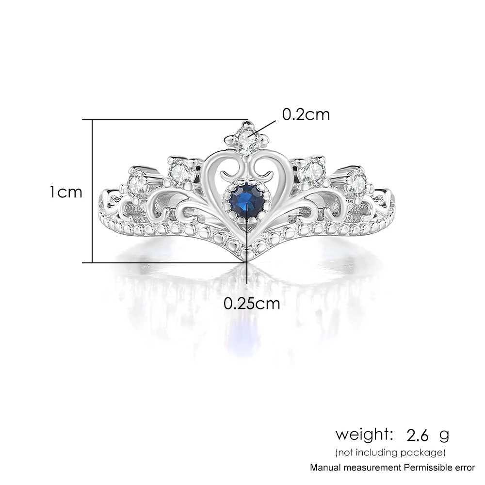 ZHOUYANG Crown Rings For Girls Party Finger Rings Rose Gold Color Brand Crystal Jewelry for women Anel KBR212 W250606