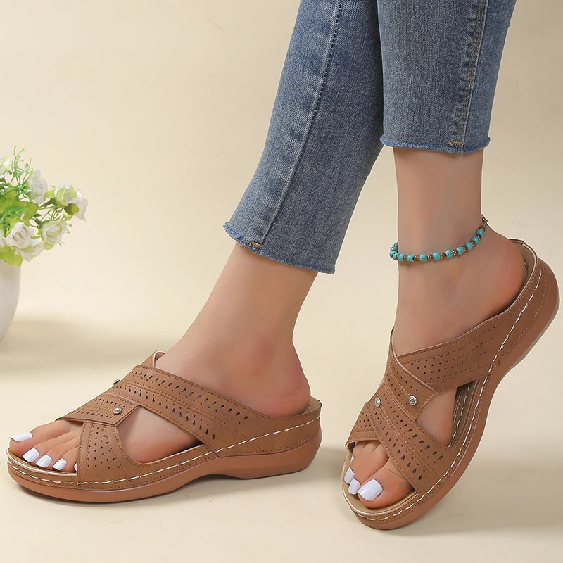 Summer Woman Shoes Sandals Non-Slip Women Shoe Slides Shoes For Women Wedge Shoes Woman Plus Size Women Slippers Female Footwear 250605