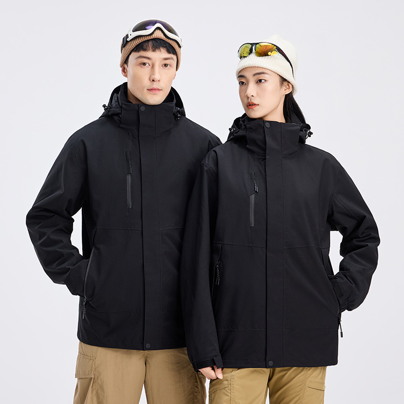 Ddmyoutdoor National Standard Three In One For Men Women Windproof Waterproof Rainstorm Proof Autumn And Winter Tibetan Outdoor Mountaineering Jacket 