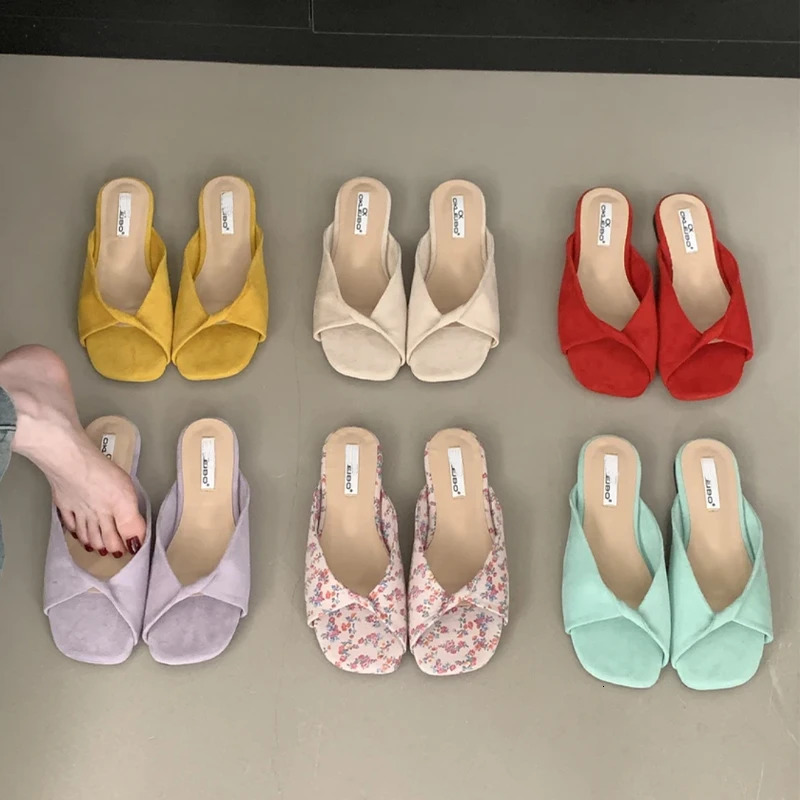 Flats Women Slippers Bohemian Beach Shoes Casual Sandals Summer Trend Woman Open Toe Flip Flops Sport Shoes Mujer Slides 250605