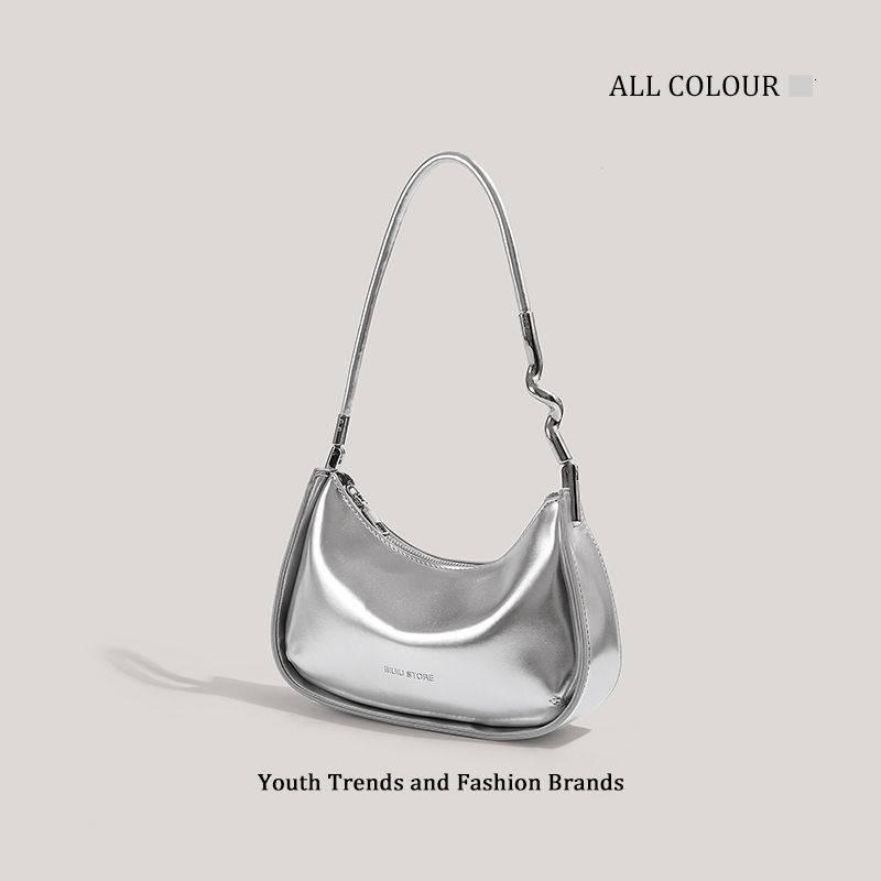 Fashion handbag crescent bag multifunctional niche shoulder bag large capacity daily commuting designer crossbody bag