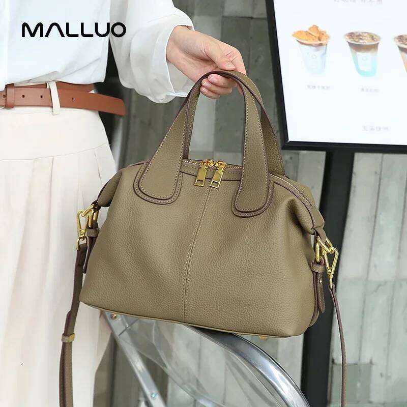 Designer Bags 2025 Women's Cow Genuine Leather Tote Bag Head Layer Cowhide Crossbody Bags Female Large Capacity Shoulder Handbags For Ladies Luxu