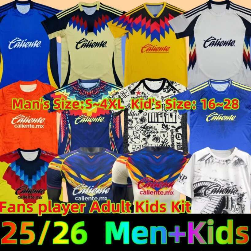 2025 2026 mexico Leon Club America Soccer Tijuana Tigres UNAM Chivas Guadalara Cruz Azul Size liga mx 25 26 Jerseys R.MARTINEZ leon third Football Shirts
