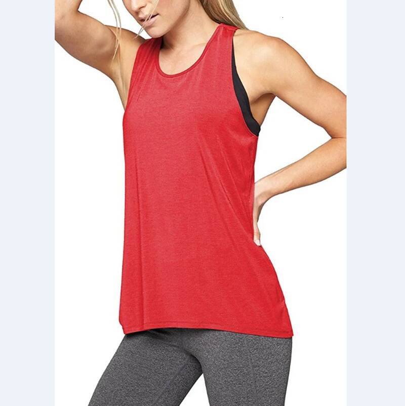 1PC Women's Yoga Shirts Sleeveless,Athletic Fiess Racerback Sports Vest,Comfortable U-neck VestTraining Sport Tank Tops