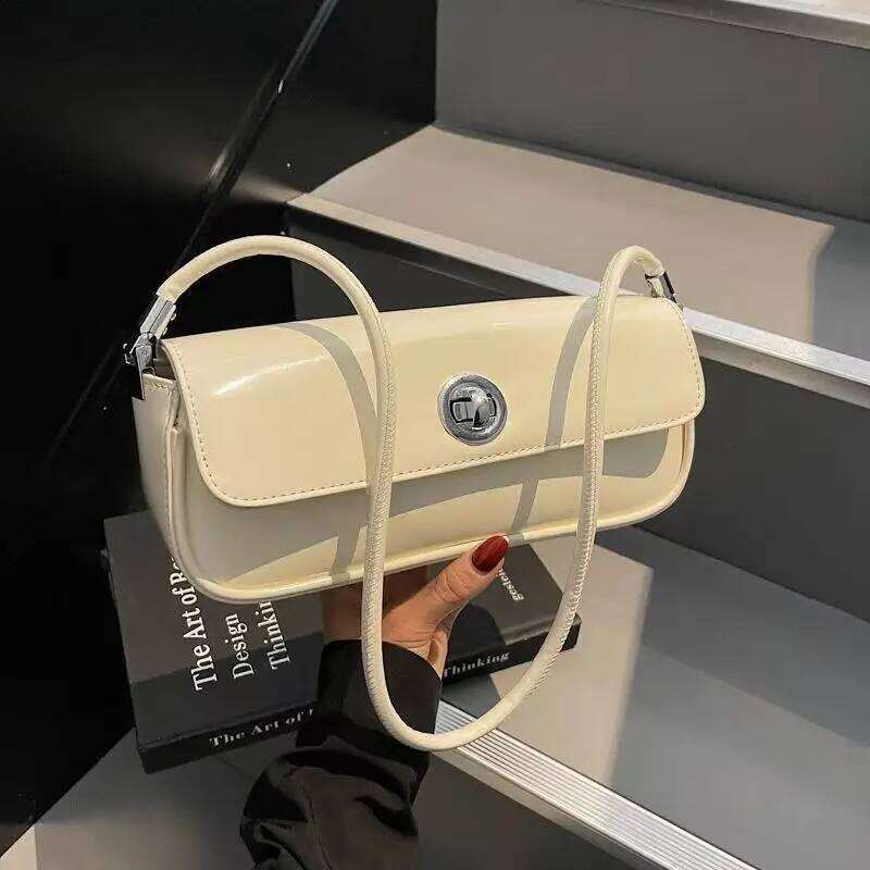 2025 trending Square leather Strap With Printed Large Capacity Shoulder Crossbody for Women Bag genuine