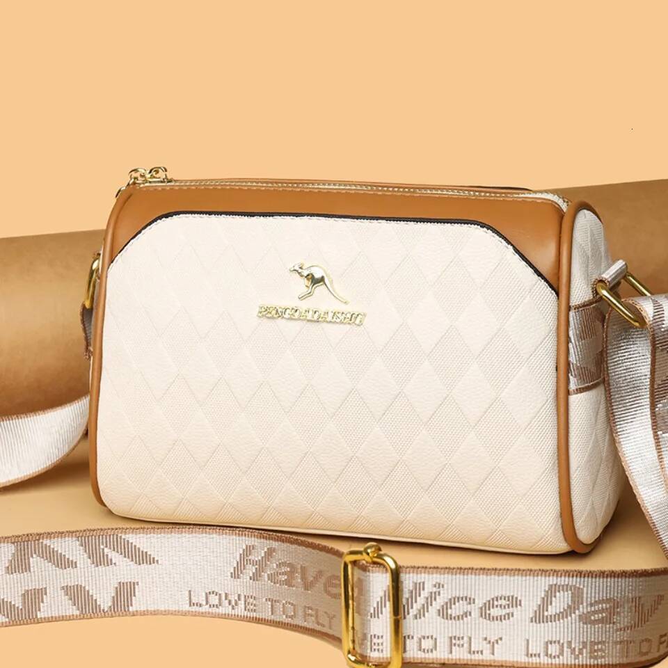 Handbags Designer Crossbody Bags for Women Mother Soft Pu Leather Shoulder Purses Handbag Clutch 3 Layers Sac