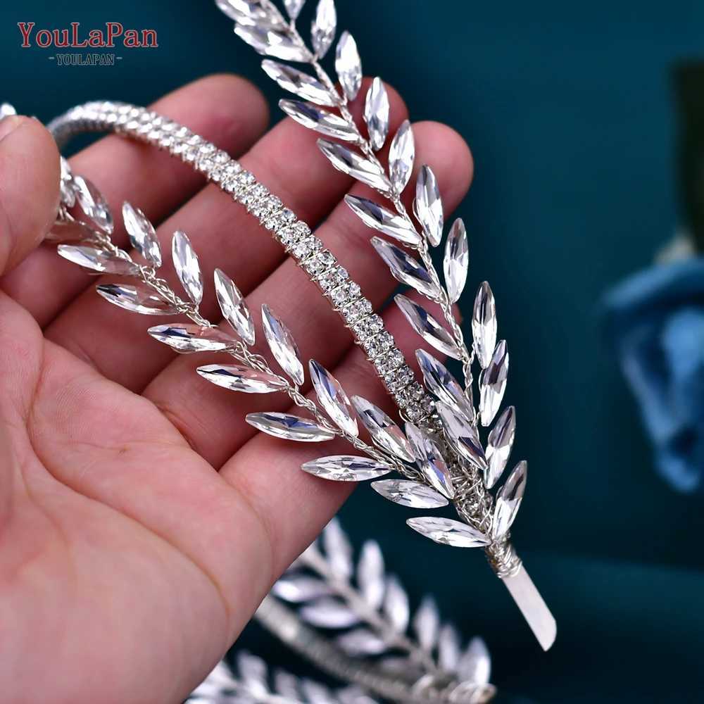 YouLaPan Rhinestone Headband for Bridal Handmade Wedding Hairband Crystal Woman Hair Hoop Bride Tiara Bridesmaid Headpiece HP528 Z250605